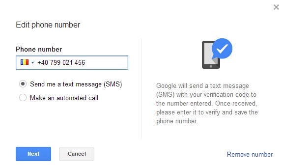 google security phone numbers 2