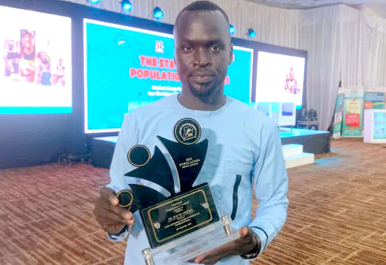 David Okema with the NPC Award