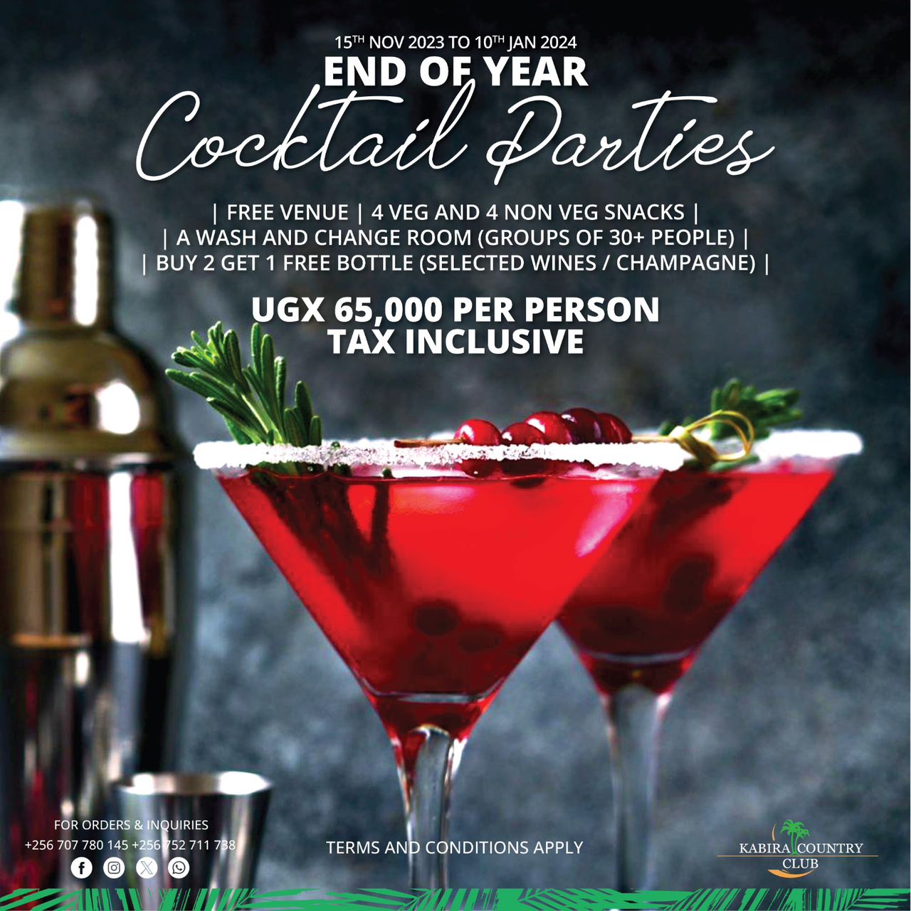 Kabira Country Club Unveils End Of Year Cocktail Parties At Favorable ...