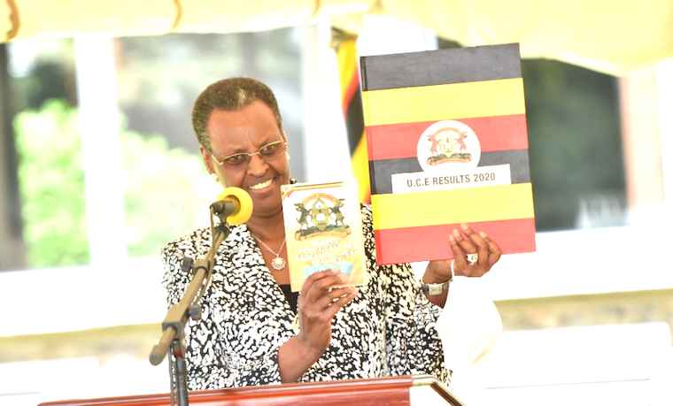Janet Museveni releasing UCE 2020 results 11zon