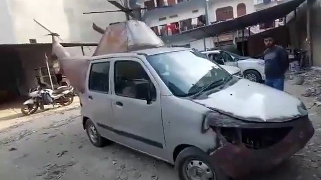 Indian man turns family car into helicopter only to have it immediately seized