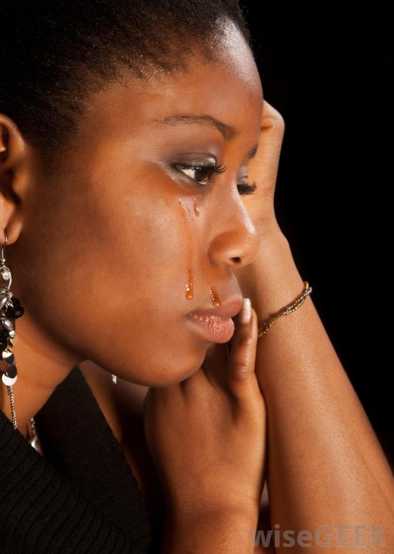 african american woman crying