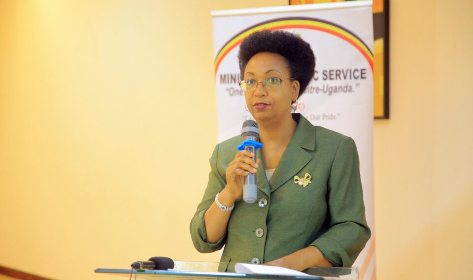 Catherine Bitarakwate Musingwiire the permanent secretary of the Ministry of Public Service e1737634186649