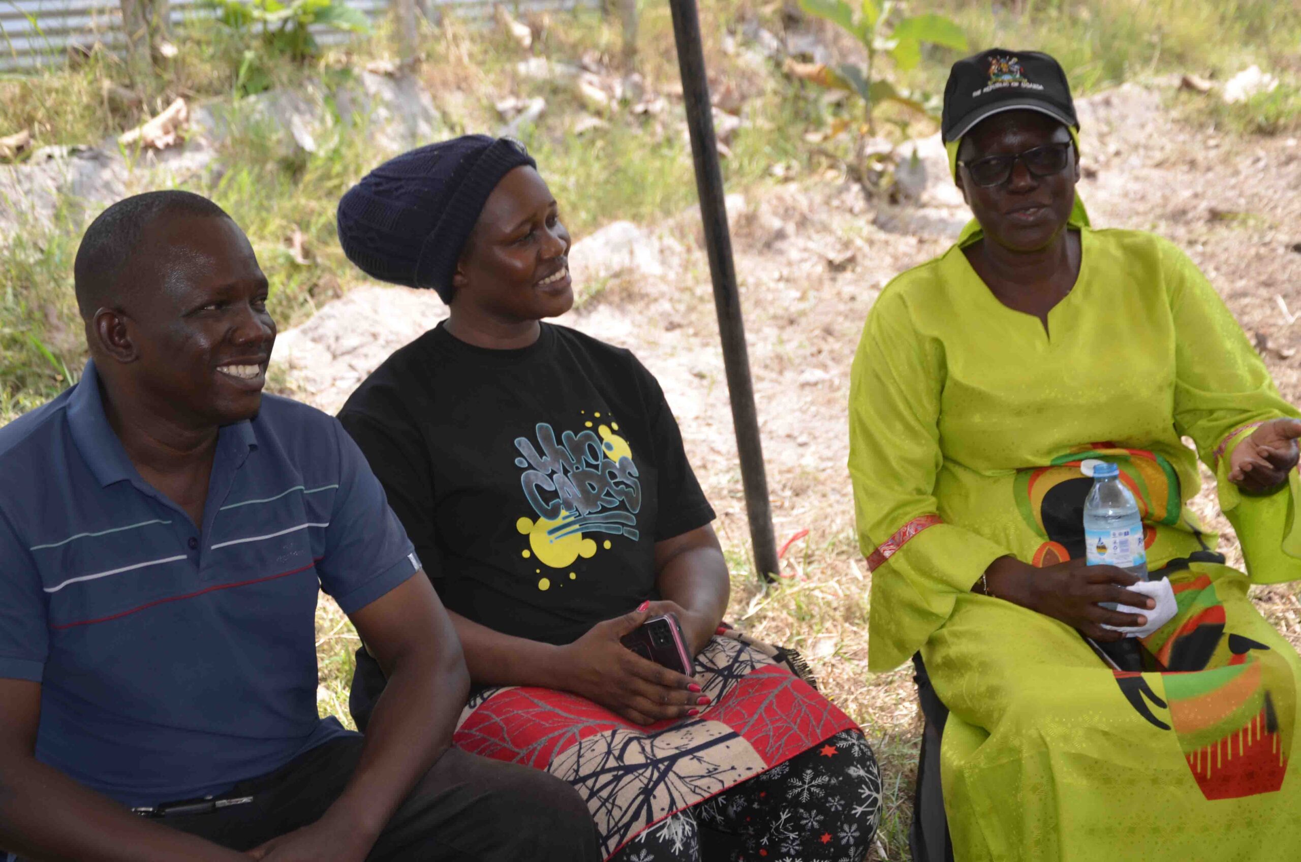 Dewilo fish farms COO Mr Felix Owilo Ms Fiona Acayo the CEO Ms Alice Akello Commissioner in charge of RDCs Northern Region and Dewilo Fish 1 scaled