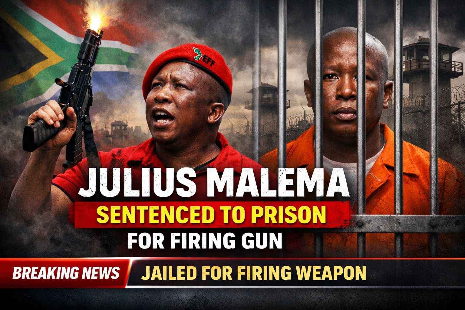 Gov't Is Gov't: S.African Top Opposition Leader Malema Jailed For 5yrs Over 2018 Gun Firing