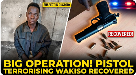 Big Operation! 16 Arrested, ‘Deadly’ Pistol Terrorising Wakiso Recovered