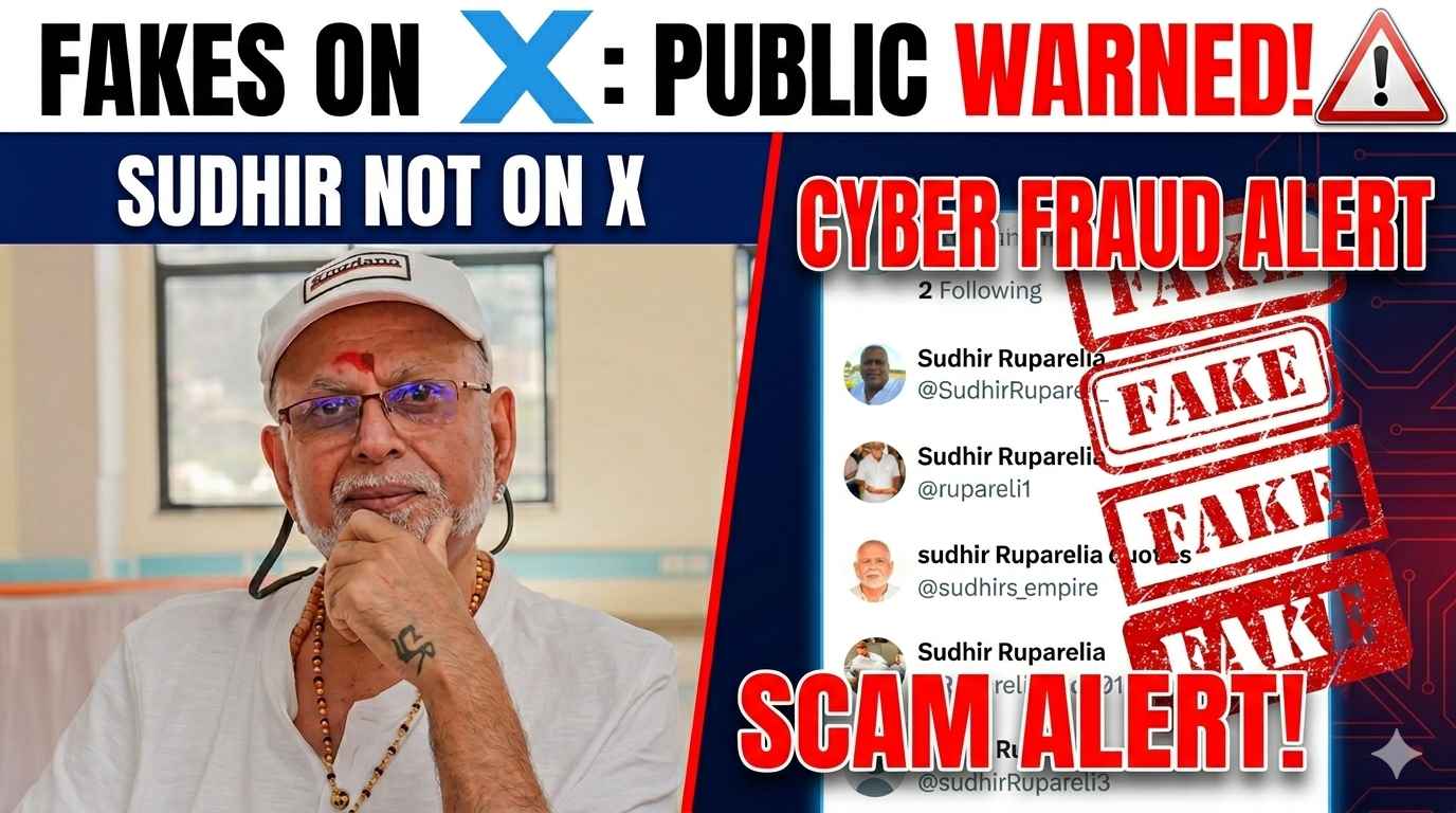 Cyber Fraud Alert: Fake Sudhir Ruparelia Profiles Multiply On X, Public Warned!