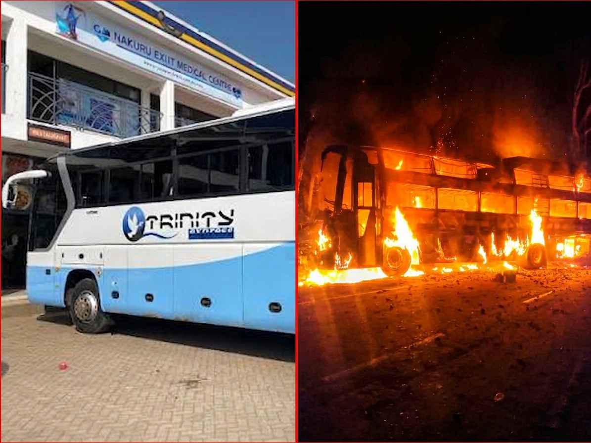 Panic Bakuli-Based Trinity Bus Perishes In Fire En Route To Kigali, Luggage Goes Up In Flames!