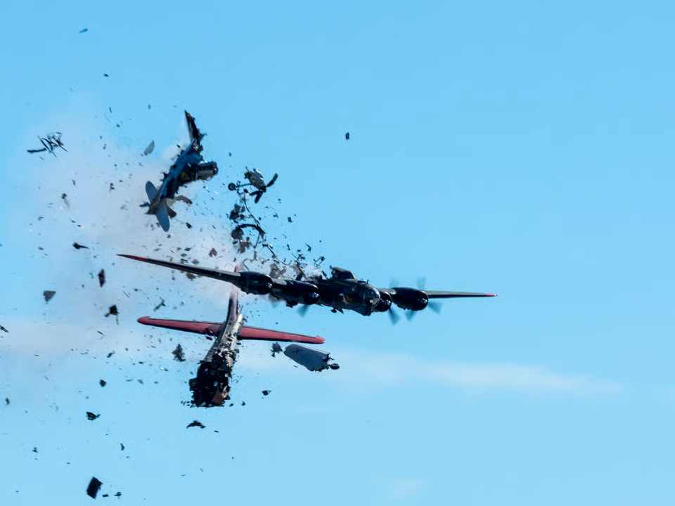 Horror! Several Killed As Two Air Force Planes Collide In The Skies
